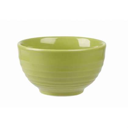 Ripple Bowl - 280ml, Green, Bit On The Side from Churchill. Ribbed, made out of Porcelain and sold in boxes of 12. Hospitality quality at wholesale price with The Flying Fork! 