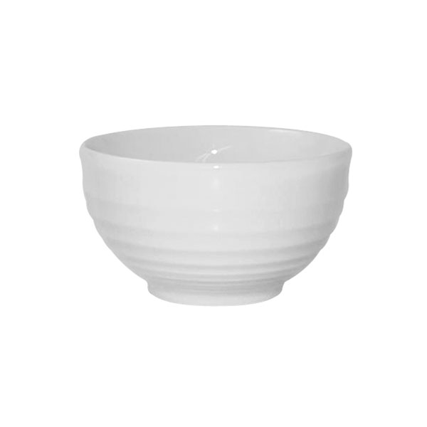 Ripple Bowl - 560ml, White, Bit On The Side from Churchill. Ribbed, made out of Porcelain and sold in boxes of 6. Hospitality quality at wholesale price with The Flying Fork! 