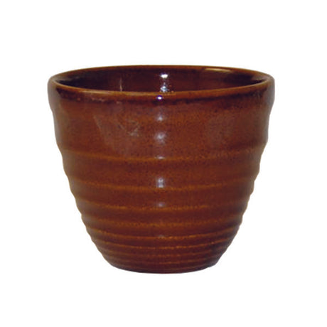 Ripple Chip Mug - 280ml, Cinnamon, Bit On The Side from Churchill. Ribbed, made out of Porcelain and sold in boxes of 12. Hospitality quality at wholesale price with The Flying Fork! 