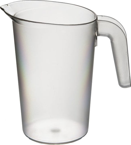 Pitcher - 1.0lt, Clear from Roltex. made out of Polycarbonate and sold in boxes of 6. Hospitality quality at wholesale price with The Flying Fork! 