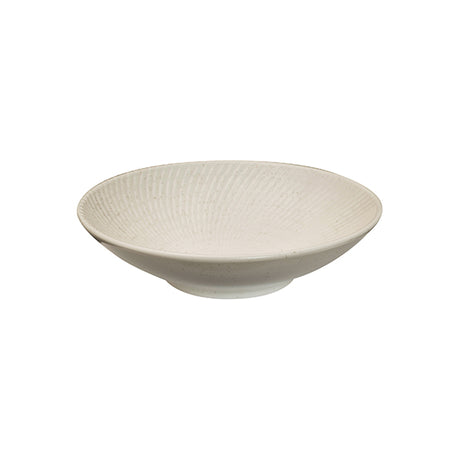 Round Bowl - 145mm, White Swirl from Luzerne. Textured, made out of Ceramic and sold in boxes of 48. Hospitality quality at wholesale price with The Flying Fork! 