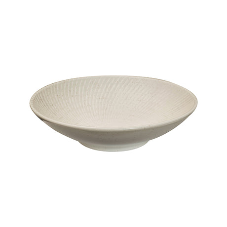 Round Bowl - 190mm, White Swirl from Luzerne. Textured, made out of Ceramic and sold in boxes of 24. Hospitality quality at wholesale price with The Flying Fork! 