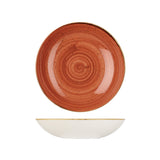 Round Bowl - 1136mL, Spiced Orange, Stonecast from Churchill. made out of Porcelain and sold in boxes of 6. Hospitality quality at wholesale price with The Flying Fork! 