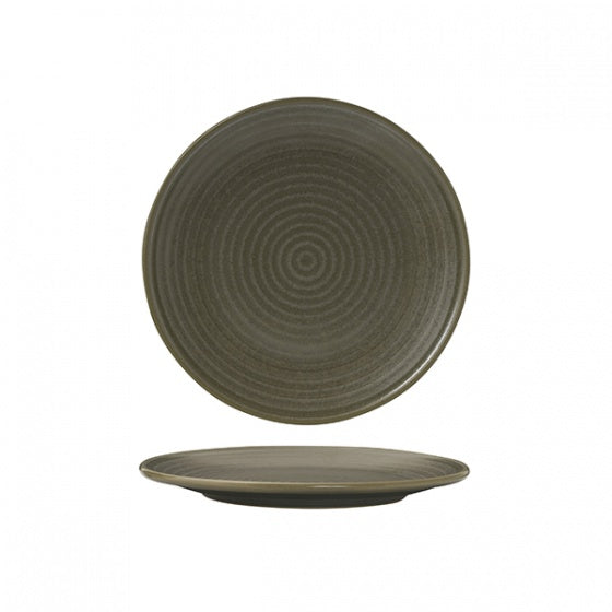 Round Coupe Plate - Ribbed, 210mm, Zuma Cargo from Zuma. Matt Finish, made out of Ceramic and sold in boxes of 6. Hospitality quality at wholesale price with The Flying Fork! 