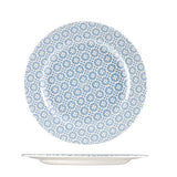 Round Plate - 276mm, Blue Moresque print from Churchill. Patterned, made out of Porcelain and sold in boxes of 12. Hospitality quality at wholesale price with The Flying Fork! 