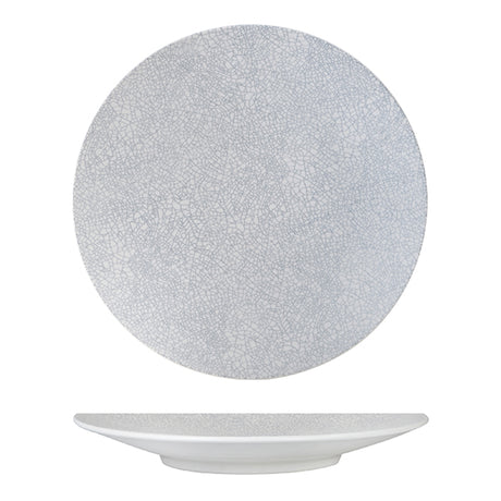 Round Plate - Coupe, 275mm, Grey Web from Luzerne. Textured, made out of Ceramic and sold in boxes of 12. Hospitality quality at wholesale price with The Flying Fork! 