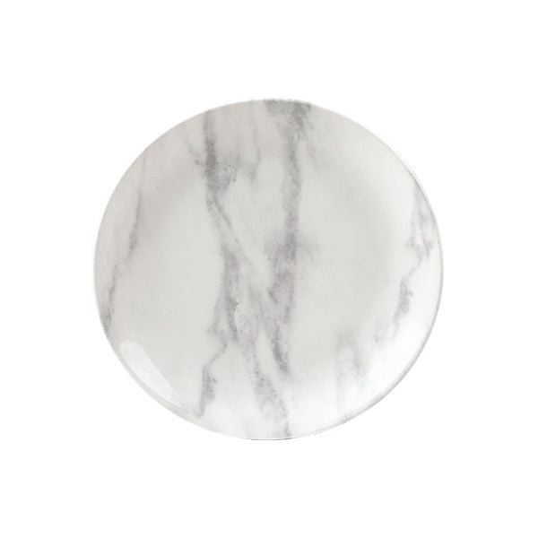 Round Plate - Coupe, 165mm, Grey Marble from Churchill. Vitrified, made out of Porcelain and sold in boxes of 12. Hospitality quality at wholesale price with The Flying Fork! 