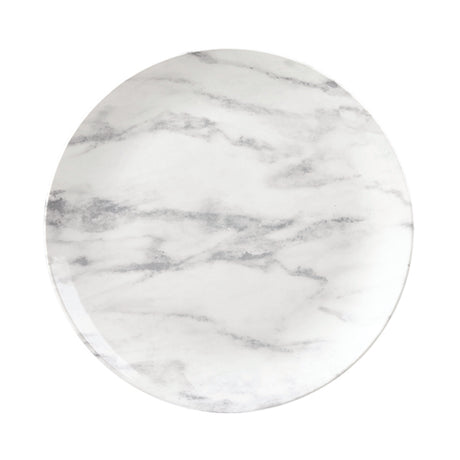 Round Plate - Coupe, 260mm, Grey Marble from Churchill. Vitrified, made out of Porcelain and sold in boxes of 12. Hospitality quality at wholesale price with The Flying Fork! 