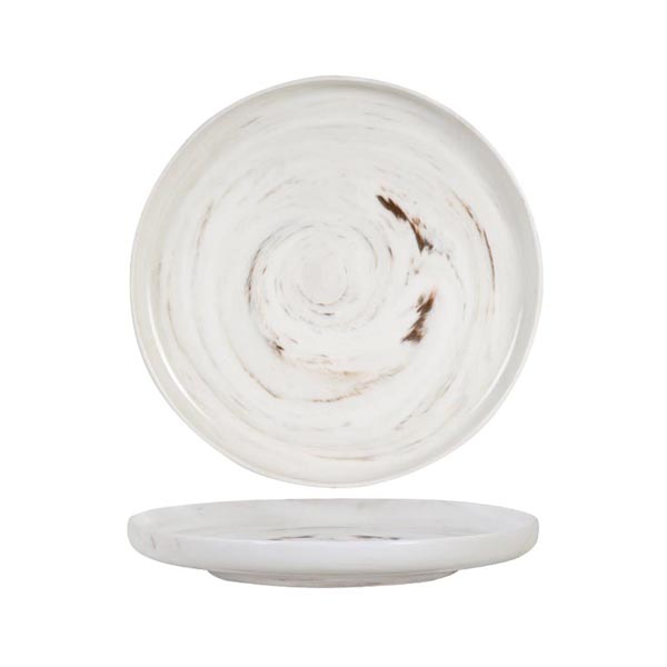 Round Plate - Marble, 210mm from Luzerne. made out of Ceramic and sold in boxes of 24. Hospitality quality at wholesale price with The Flying Fork! 