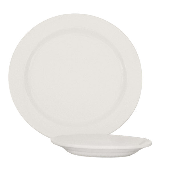 Round Plate - Narrow Rim, 250mm from Basics. made out of Porcelain and sold in boxes of 12. Hospitality quality at wholesale price with The Flying Fork! 
