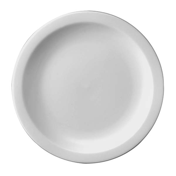 Round Plate - Narrow Rim, 250mm from Churchill. made out of Porcelain and sold in boxes of 24. Hospitality quality at wholesale price with The Flying Fork! 