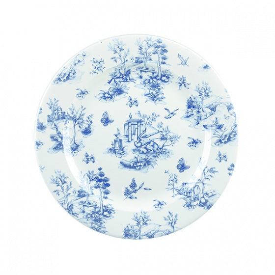 Round Plate - Toile, Prague, 170mm from Churchill. Patterned, made out of Porcelain and sold in boxes of 6. Hospitality quality at wholesale price with The Flying Fork! 