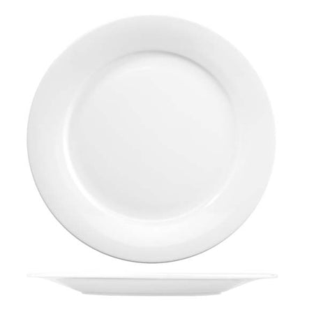 Round Plate - Wide Rim, 254mm from Art de Cuisine. made out of Porcelain and sold in boxes of 6. Hospitality quality at wholesale price with The Flying Fork! 