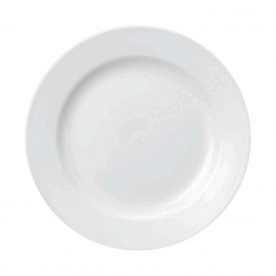 Round Plate - 165mm, Wide Rim, Classic from Churchill. made out of Porcelain and sold in boxes of 24. Hospitality quality at wholesale price with The Flying Fork! 