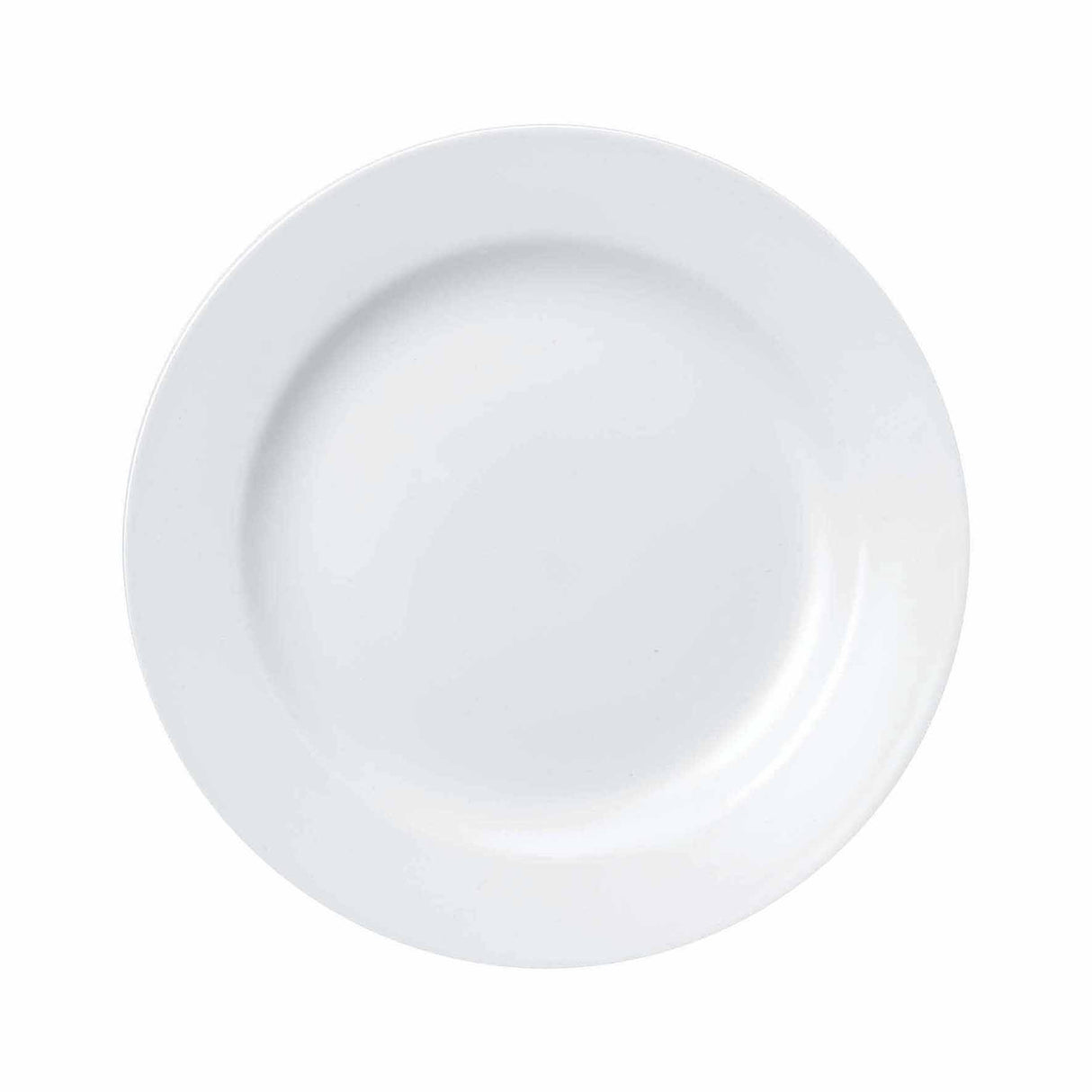 Round Plate - 203mm, Wide Rim, Classic from Churchill. made out of Porcelain and sold in boxes of 24. Hospitality quality at wholesale price with The Flying Fork! 