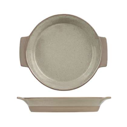 Round Serving Plate - W-Handles, 230mm-570ml from Art de Cuisine. made out of Porcelain and sold in boxes of 6. Hospitality quality at wholesale price with The Flying Fork! 