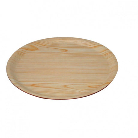 Round Wood Tray - Birch, 370mm from TheFlyingFork. Sold in boxes of 1. Hospitality quality at wholesale price with The Flying Fork! 