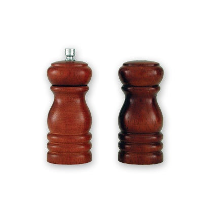Salt Pepper Mill Set - Dark Wood, 150mm from TheFlyingFork. Sold in boxes of 1. Hospitality quality at wholesale price with The Flying Fork! 