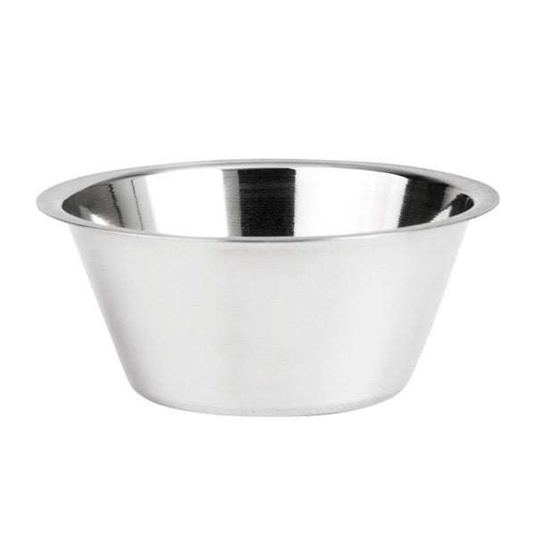 Sauce Cup-Dariol Mould - S-S, 70 x 45mm-115ml from TheFlyingFork. Sold in boxes of 1. Hospitality quality at wholesale price with The Flying Fork! 