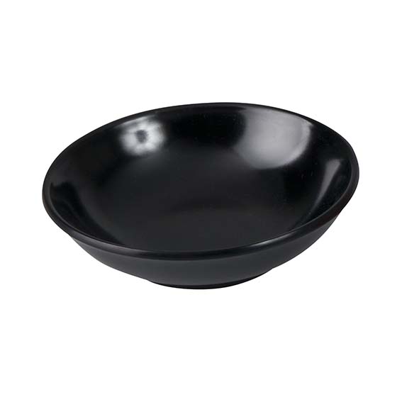Sauce Dish - Black, 70mm from Ryner Melamine. Sold in boxes of 24. Hospitality quality at wholesale price with The Flying Fork! 
