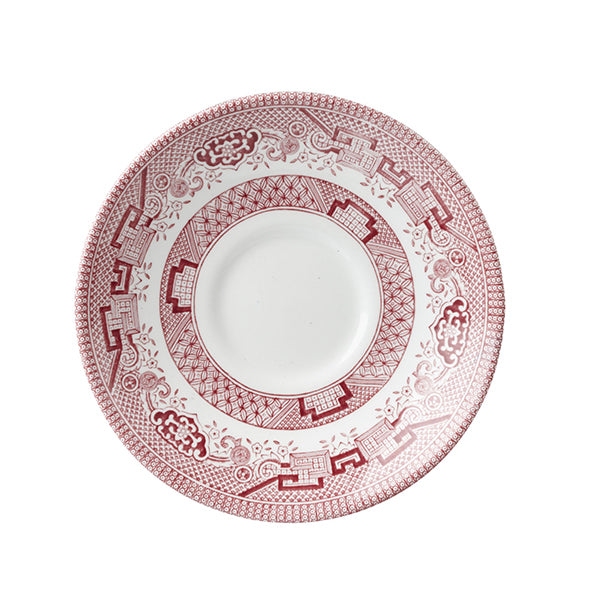 Saucer To Suit 9970102 - 141mm, Willow Cranberry from Churchill. made out of Porcelain and sold in boxes of 12. Hospitality quality at wholesale price with The Flying Fork! 