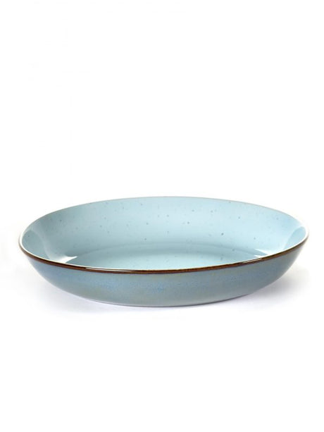 Round Pasta Plate - 235x45mm, Light Blue-Smokey Blue from Serax. made out of Ceramic and sold in boxes of 1. Hospitality quality at wholesale price with The Flying Fork! 