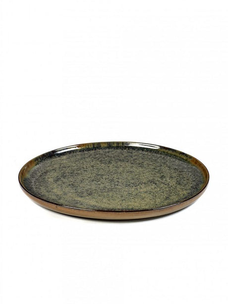 Round Plate Medium Surface - 240x15mm, Indi Grey from Serax. made out of Ceramic and sold in boxes of 1. Hospitality quality at wholesale price with The Flying Fork! 
