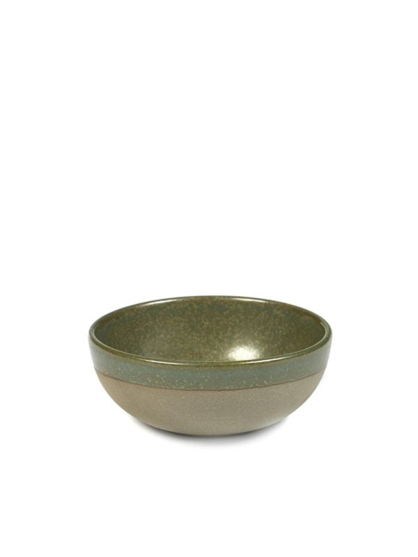 Round Bowl Small Surface - 110x45mm, Grey-Camogreen from Serax. made out of Ceramic and sold in boxes of 1. Hospitality quality at wholesale price with The Flying Fork! 