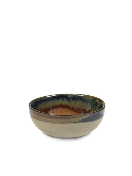 Round Bowl Surface - 110x45mm, Grey-Rusty Brown from Serax. made out of Ceramic and sold in boxes of 1. Hospitality quality at wholesale price with The Flying Fork! 