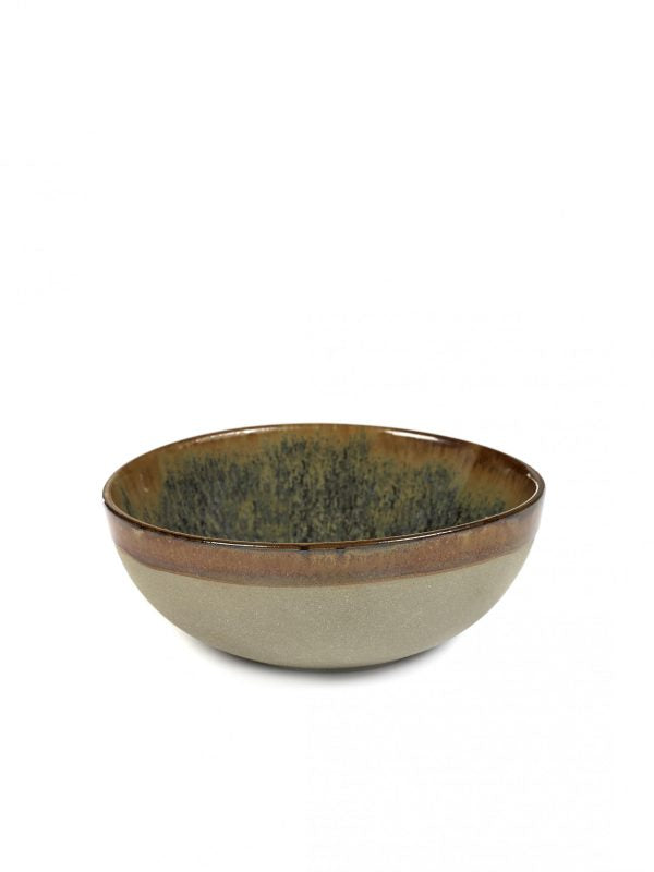 Round Bowl Large Surface - 130x50mm, Grey-Indi Grey from Serax. made out of Ceramic and sold in boxes of 1. Hospitality quality at wholesale price with The Flying Fork! 