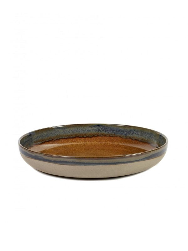 Round Flared Platter Surface - 320x55mm, Rusty Brown from Serax. Sold in boxes of 1. Hospitality quality at wholesale price with The Flying Fork! 