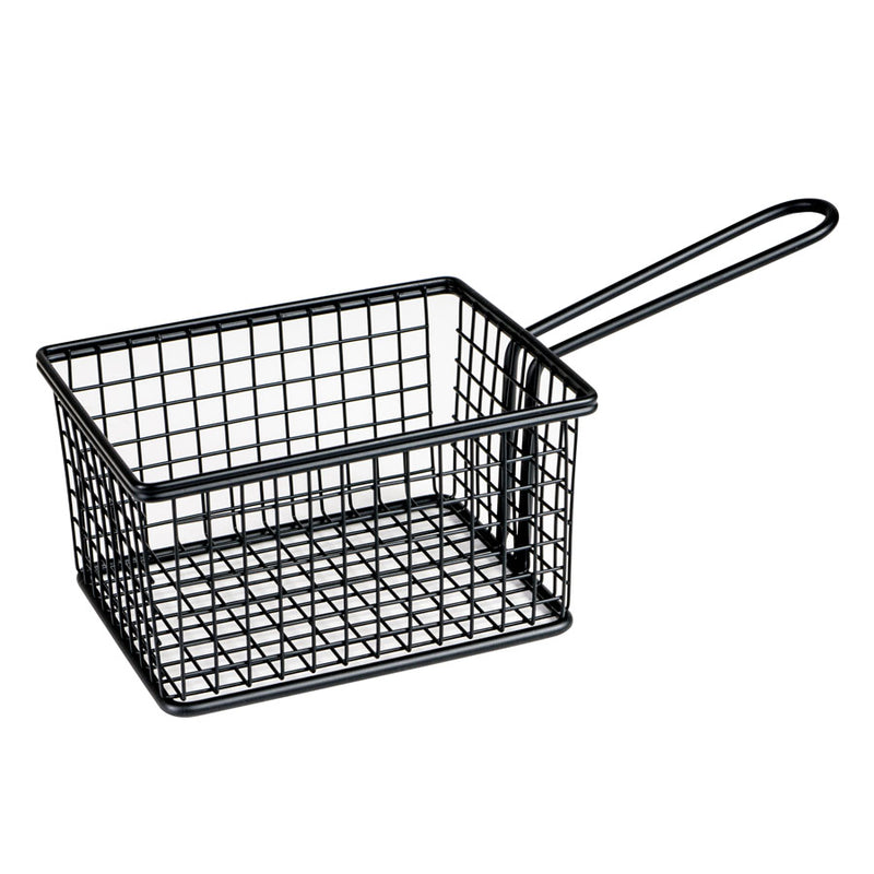 Service Basket - Rectangular, Black 142 x 114 x 80mm from Moda. Sold in boxes of 1. Hospitality quality at wholesale price with The Flying Fork! 