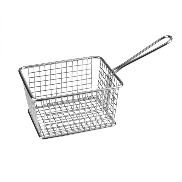 Service Basket Rect. - S-S, 142 x 114 x 78mm from Athena. made out of Stainless Steel and sold in boxes of 1. Hospitality quality at wholesale price with The Flying Fork! 