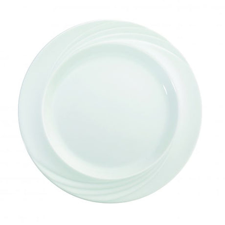 Flat Plate With Rim - 240mm, Donna Senior from Schonwald. made out of Porcelain and sold in boxes of 6. Hospitality quality at wholesale price with The Flying Fork! 