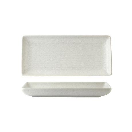 Share Platter - 250 x 125mm, Zuma Frost from Zuma. Ribbed, made out of Ceramic and sold in boxes of 6. Hospitality quality at wholesale price with The Flying Fork! 