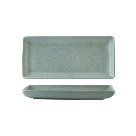 Share Platter - 250x125mm, Zuma Mint from Zuma. Ribbed, made out of Ceramic and sold in boxes of 6. Hospitality quality at wholesale price with The Flying Fork! 