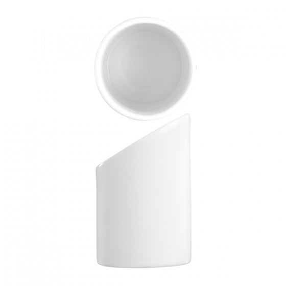 Slanted Cylinder - 83 x 45mm-56ml from Art de Cuisine. made out of Porcelain and sold in boxes of 6. Hospitality quality at wholesale price with The Flying Fork! 