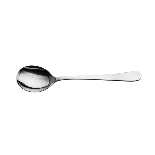 Soup Spoon - MONTREAL from Basics. made out of Stainless Steel and sold in boxes of 12. Hospitality quality at wholesale price with The Flying Fork! 