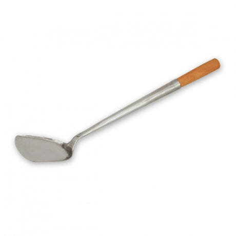 Spatula - S-S, Wood Handle, 100mm from TheFlyingFork. Sold in boxes of 1. Hospitality quality at wholesale price with The Flying Fork! 