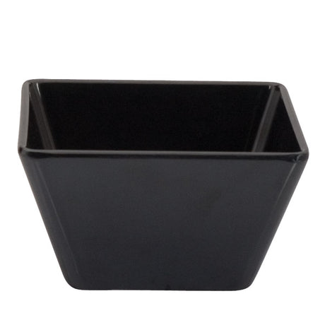 Square Bowl - Black, 130 x 130 x 70mm from Ryner Melamine. Sold in boxes of 6. Hospitality quality at wholesale price with The Flying Fork! 