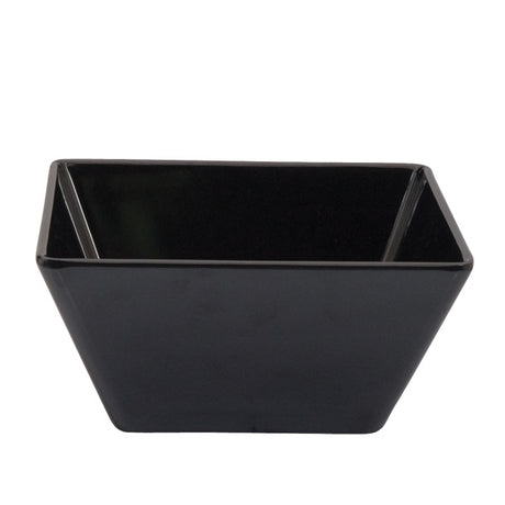 Square Bowl - Black, 180 x 180 x 85mm from Ryner Melamine. Sold in boxes of 6. Hospitality quality at wholesale price with The Flying Fork! 