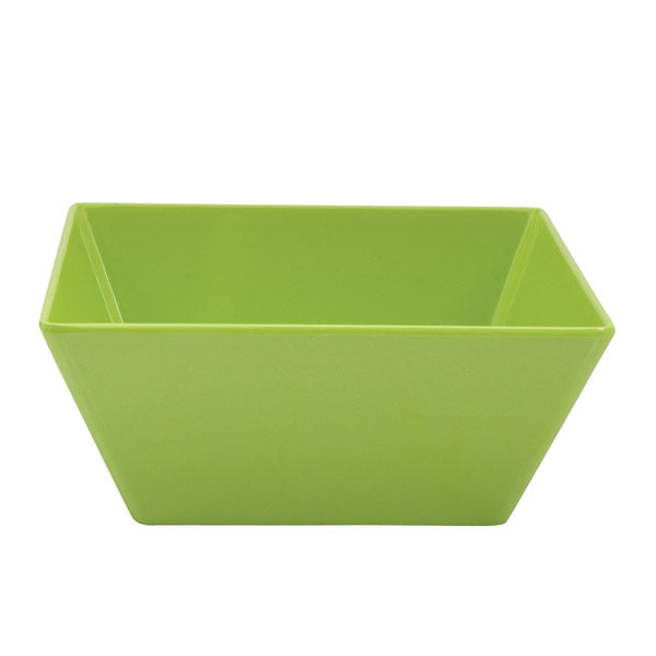 Square Bowl - Lime, 240 x 240 x 100mm from Ryner Melamine. Sold in boxes of 3. Hospitality quality at wholesale price with The Flying Fork! 