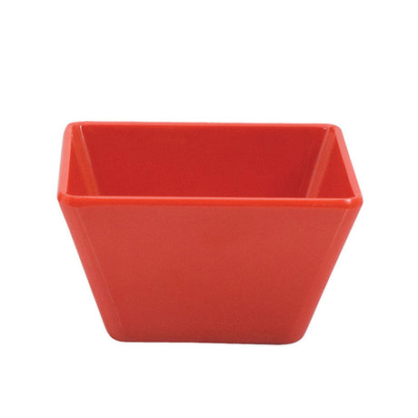 Square Bowl - Red, 70 x 70 x 42mm from Ryner Melamine. Sold in boxes of 12. Hospitality quality at wholesale price with The Flying Fork! 