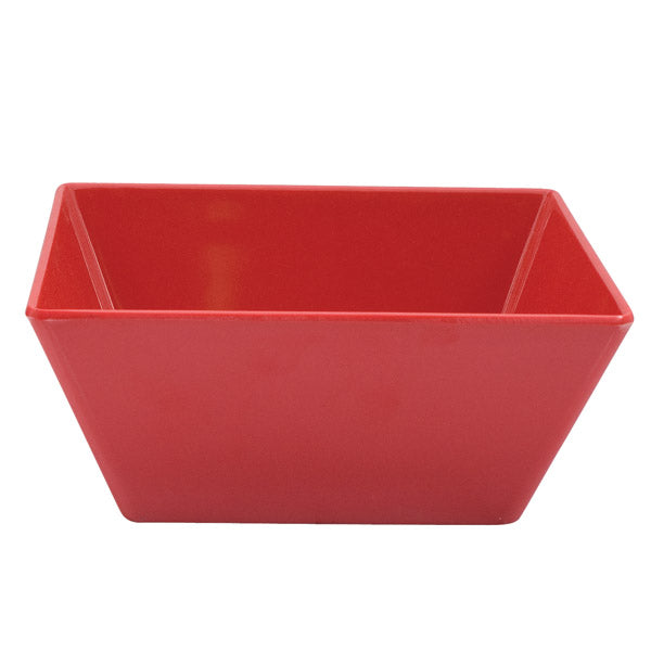 Square Bowl - Red, 240 x 240 x 100mm from Ryner Melamine. Sold in boxes of 3. Hospitality quality at wholesale price with The Flying Fork! 