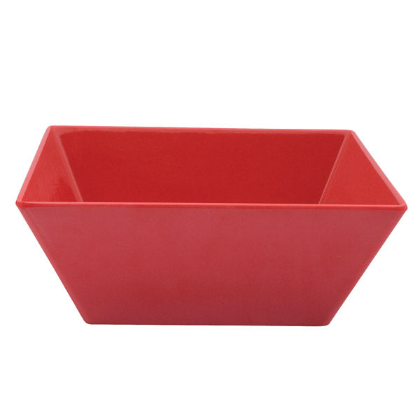 Square Bowl - Red, 300 x 300 x 115mm from Ryner Melamine. Sold in boxes of 3. Hospitality quality at wholesale price with The Flying Fork! 