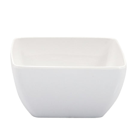 Square Bowl - White, 130 x 130 x 70mm from Ryner Melamine. Sold in boxes of 12. Hospitality quality at wholesale price with The Flying Fork! 