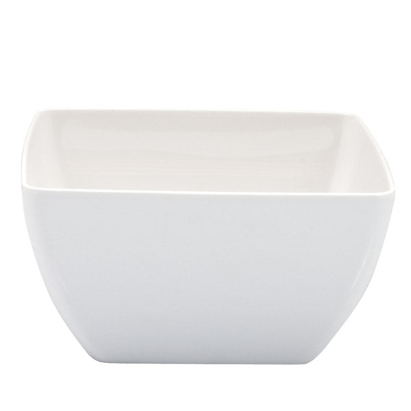 Square Bowl - White, 190 x 190 x 100mm from Ryner Melamine. Sold in boxes of 6. Hospitality quality at wholesale price with The Flying Fork! 