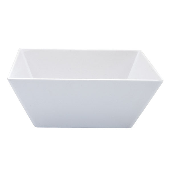 Square Bowl - White, 300 x 300 x 115mm from Ryner Melamine. made out of Melamine and sold in boxes of 3. Hospitality quality at wholesale price with The Flying Fork! 
