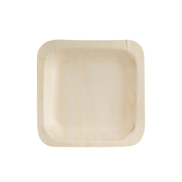Square Plate - Bio Wood, 115 x 115mm from TheFlyingFork. Sold in boxes of 1. Hospitality quality at wholesale price with The Flying Fork! 