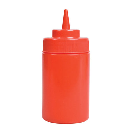 Squeeze Bottle - Red, 360ml from TheFlyingFork. Sold in boxes of 36. Hospitality quality at wholesale price with The Flying Fork! 